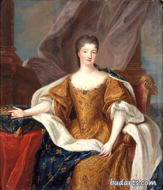 玛丽安妮波旁作为康德公主的肖像