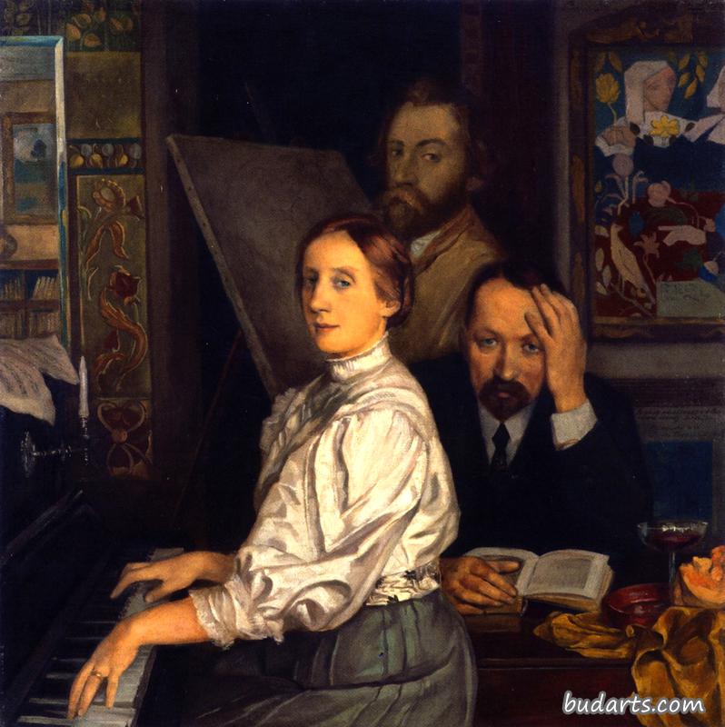 安德里斯邦格、他的妻子和埃米尔伯纳德的肖像