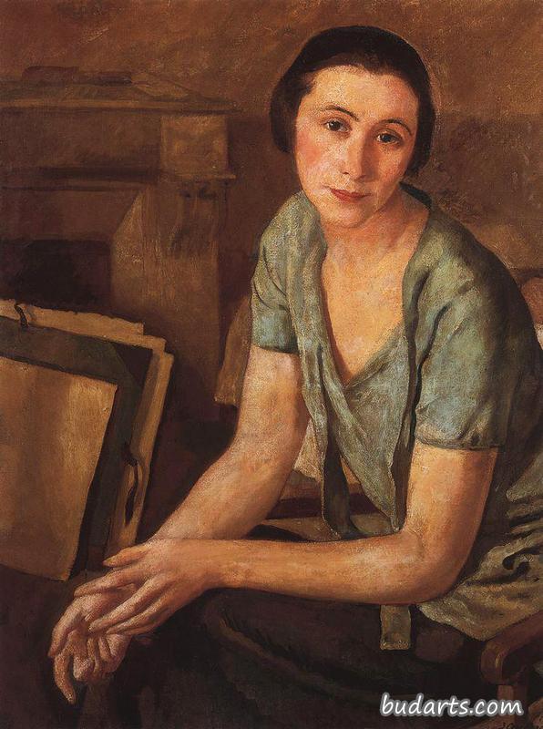 肖像S.N.安德罗尼科娃·哈尔彭。