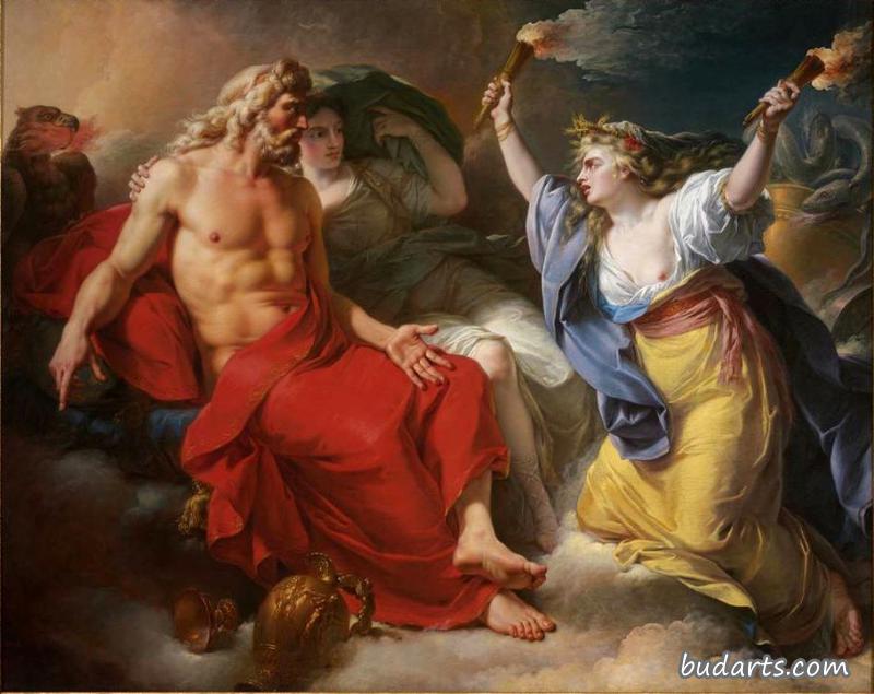 在朱庇特的女儿普罗瑟平被绑架后，希里斯请求朱庇特的霹雳