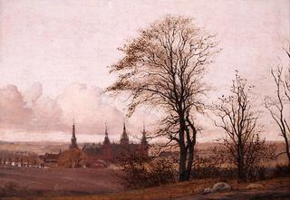 Autumn Landscape. Frederiksborg Castle in the Middle Distance