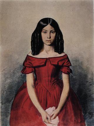 Portrait of Nadezhda Zhdanovich as a Child