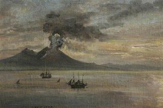 维苏威火山喷发的那不勒斯海岸