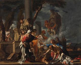 King Solomon Sacrificing to the Idols