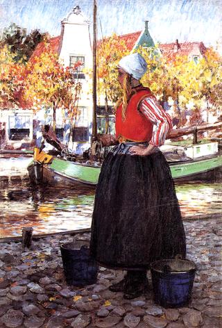 Woman Along Canal
