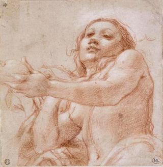 Eve Holding the Apple, Study for the Duomo of Parma