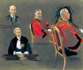 弗兰克·博沃特爵士、W.T.波士顿、休·特恩布尔爵士和奇普斯特德的马歇尔勋爵