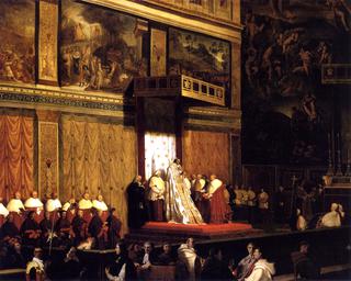 Pope Pius VII in the Sistine Chapel