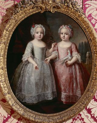 Louise-Élisabeth de France and her twin sister Henriette de France
