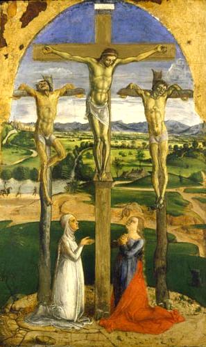 Crucifixion with Saint Mary Magdalene and a Donor