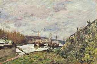 Riverboats on the Seine, Autumn