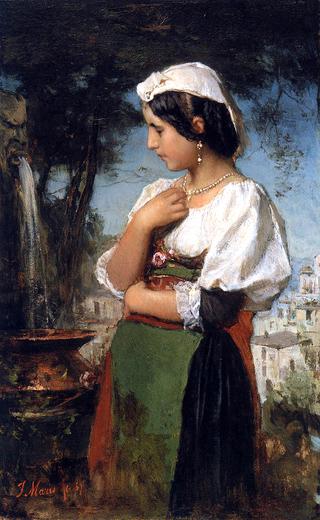 Italian Girl at the Fountain