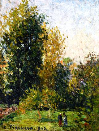 Landscape with Two Figures, Éragny, Autumn
