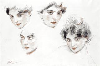 Mademoiselle Conquis - Study of Heads