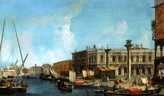 Venice, A View of the Molo from the Bacino Di San Marco with the Piazzetta and the Entrance to the G