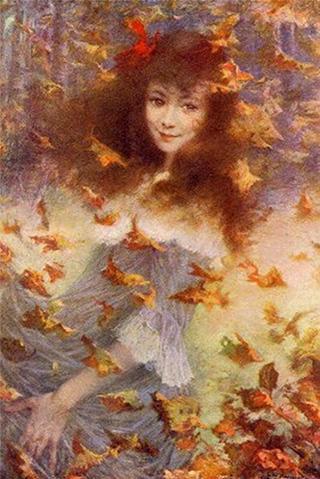 Portrait of a Young Girl in Autumn