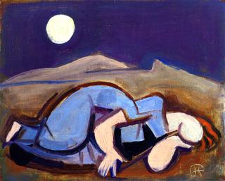 Sleeping Woman with Moon