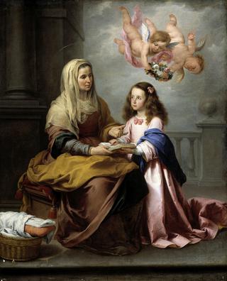 圣安妮教圣母读书