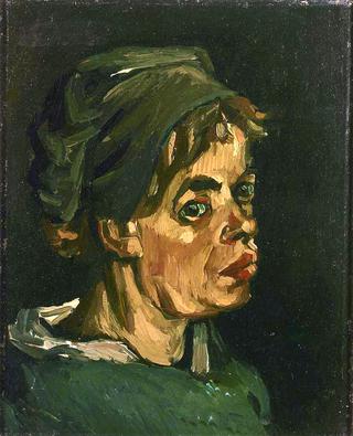 Head of a Peasant Woman with a Dark Hood
