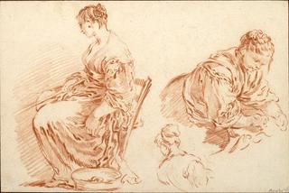 Three Studies of Women (after Jacopo Bassano)