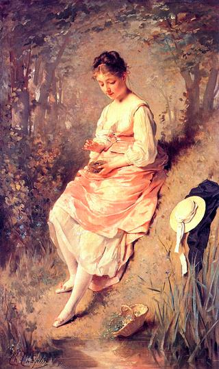 Young Girl with a Nest