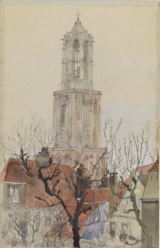 Tower of the Cathedral of Utrecht, Holland
