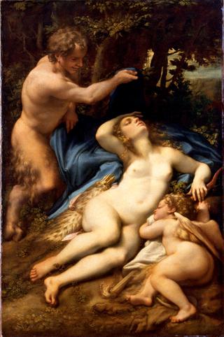 Venus, Cupid and a Satyr