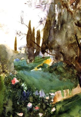 Landscape with Cypresses