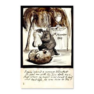 Rossetti Lamenting the Death of His Wombat