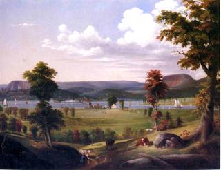Summer Landscape Near New Haven, View from East Haven