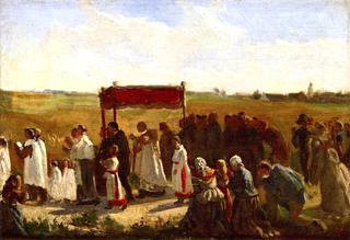 The Blessing of the Wheat in Artois (study)