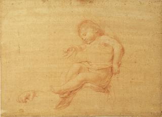 The Christ Child Asleep, Study for 'Holy Family'