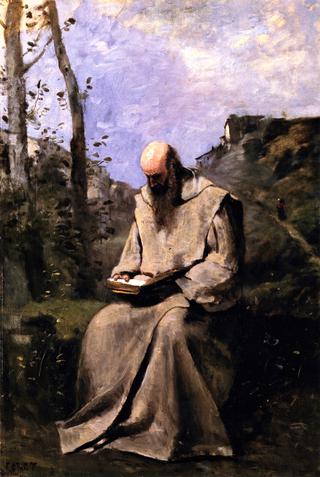 Seated Monk Reading