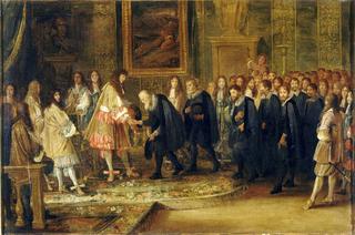 Louis XIV Receiving the 13 Swiss Ambassadors