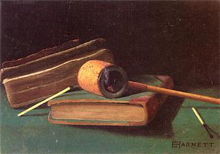 Still Life with Books, Pipe and Matches