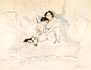 Two Women on a Bed