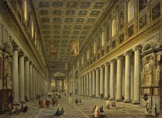 Interior of the Santa Maria Maggiore in Rome