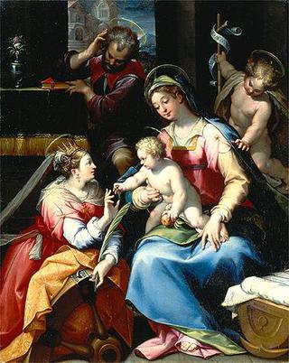 The Madonna and Infant with Saint Catherine of Alexandria