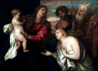 The Virgin, Child and Three Repentents