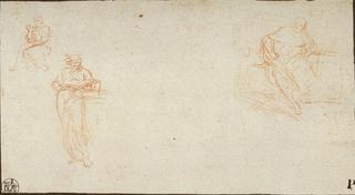 Sketch Sheet with Three Figures