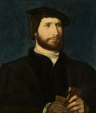 Portrait of a Man Holding a Volume of Petrarch