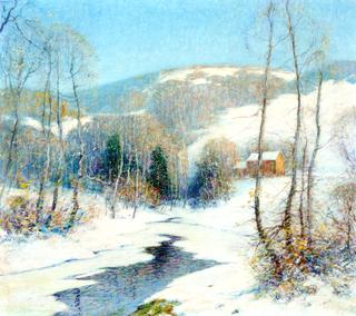 Stream in a Winter Landscape
