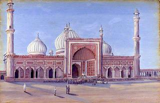 The Great Mosque of Delhi, India. Novr. 1878