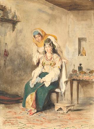 Saada, the Wife of Abraham Ben-Chimol, and Préciada, One of Their Daughters
