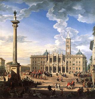 Rome: The Piazza and Church of Santa Maria Maggiore