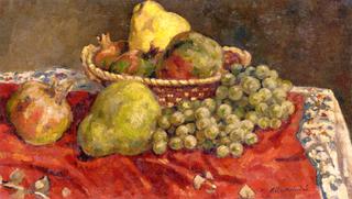 Still LIfe with Quinces and Grapes