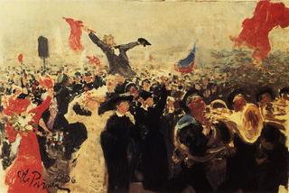 Demonstration on October 17, 1905 (Sketch).