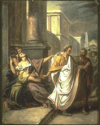 朱利叶斯·凯撒在3月底前往参议院的路上