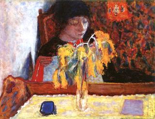 Woman with Mimosa