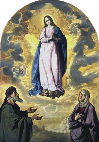 The Immaculate Conception with Saint Joachim and Saint Anne
